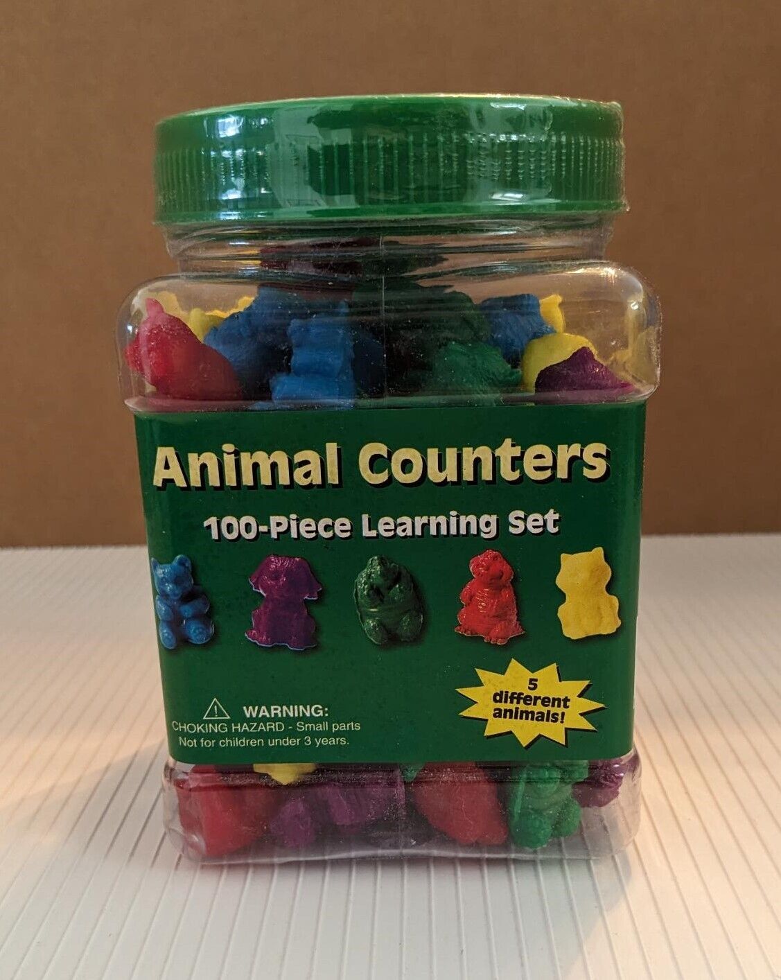 EU867470 - Animal Counters, by Eureka - 100-Piece Learning Set - For Ages 3+