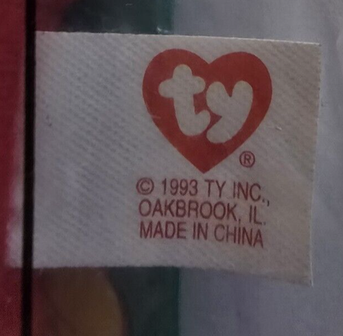 Vintage Ty Teenie Beanie Baby #5 PINCHERS 1993 McDonalds With Tag Error Sealed - Bild 5 von 5