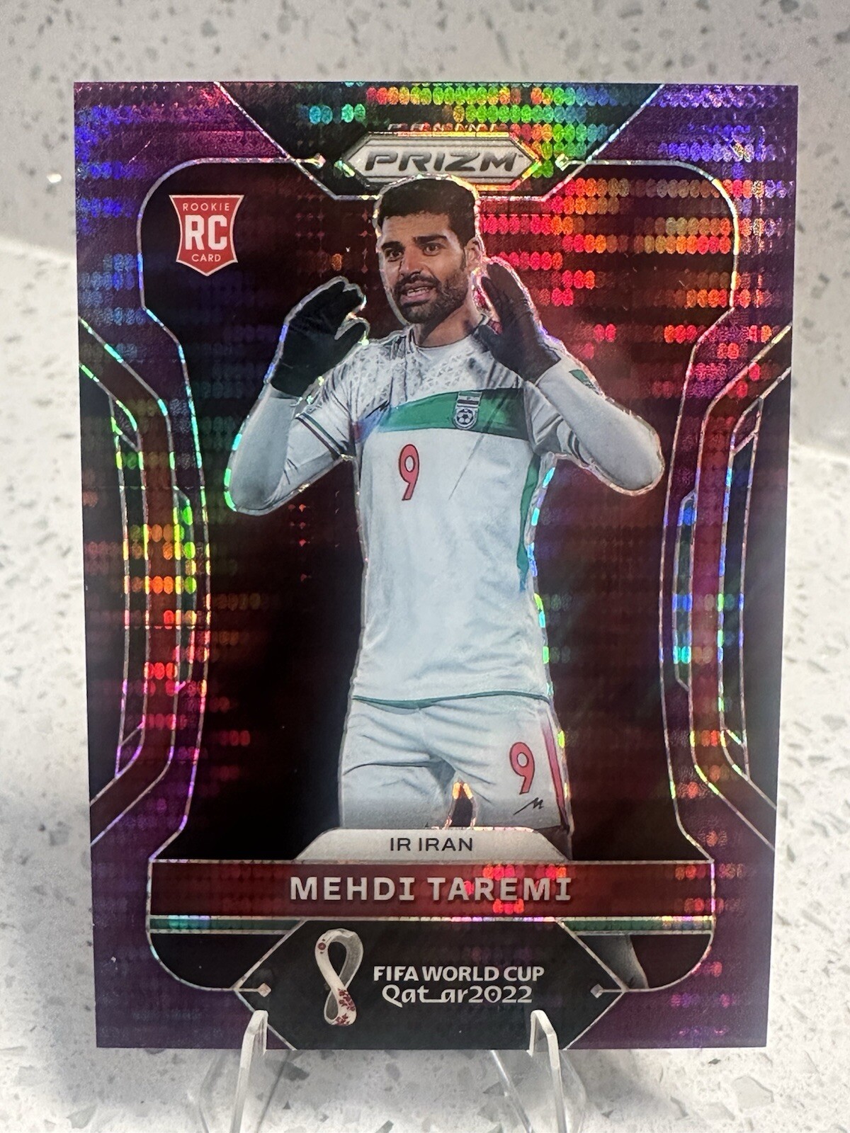2022 Panini Prizm World Cup Qatar Purple Breakaway Prizm /35 Mehdi Taremi #122