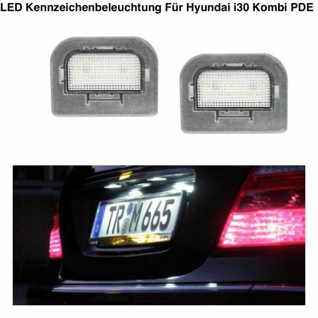 hyundai i30 number plate bulb replacement