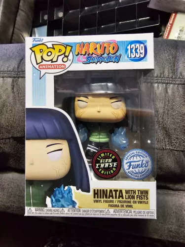 Naruto Hinata Twin Lion Fists Chase Funko Pop - #1339 Glow in the Dark Exclusive