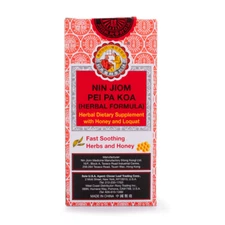 Nin Jiom Pei Pa Koa Sore Throat Syrup 10 oz/300 ml 京都念慈菴川貝枇杷膏 (Pack of 3)