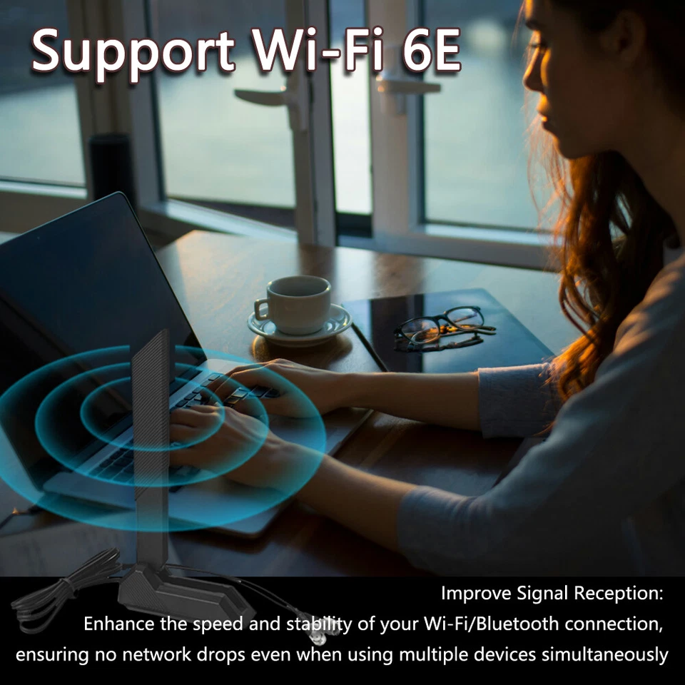 New ASUS 2T2R WIFI ANTENNA FOR ROG STRIX Z690 F GAMING WIFI 6E X570 PRO WIFI II - Image 3 of 4