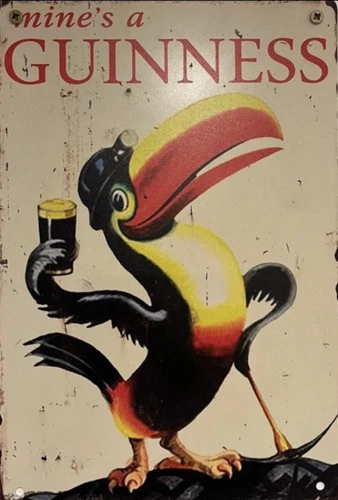 MINE'S A GUINNESS, Retro tin metal sign  gift Home decor Garage