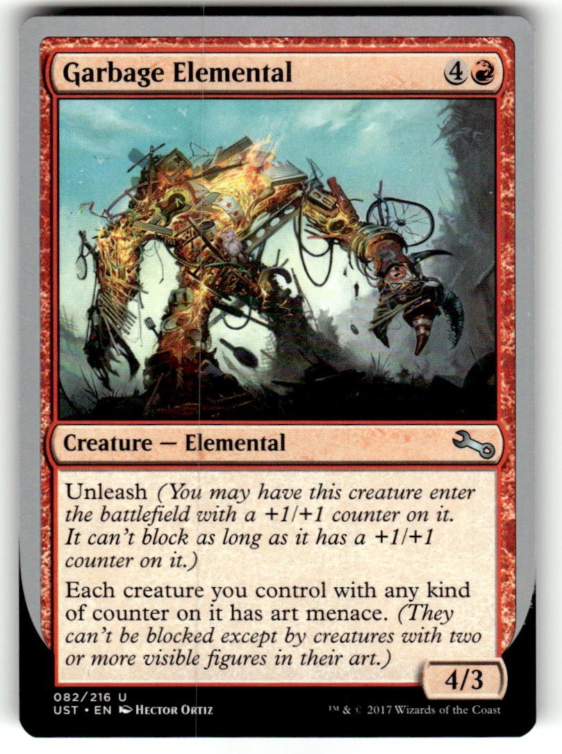 Garbage Elemental (D) Unstable Regular MTG