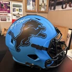 Barry Sanders Autographed Detroit Lions RAVE Replica Helmet