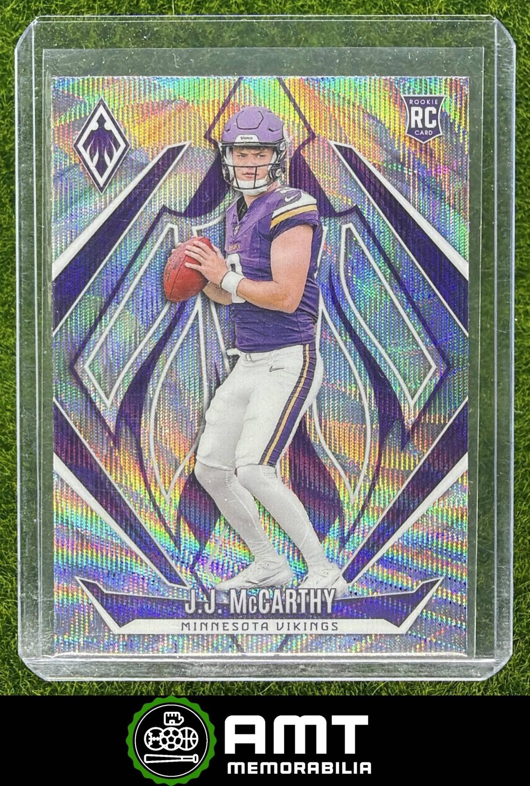 J.J. McCarthy RC 2024 Panini Phoenix Wave Minnesota Vikings #185