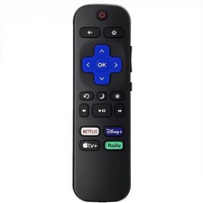 New Black Universal Replacement Roku TV Remote Control