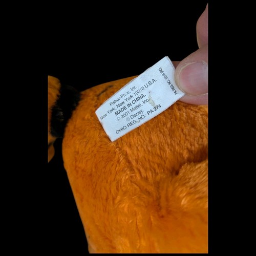 Tug-in-Time Tigger Fisher-Price 2001 Disney 12" #94662 Tested Works - Picture 9 of 14