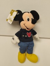 Disney Store Mickey 8" Mickey USA Mini Bean Bag WT Adorable Plush