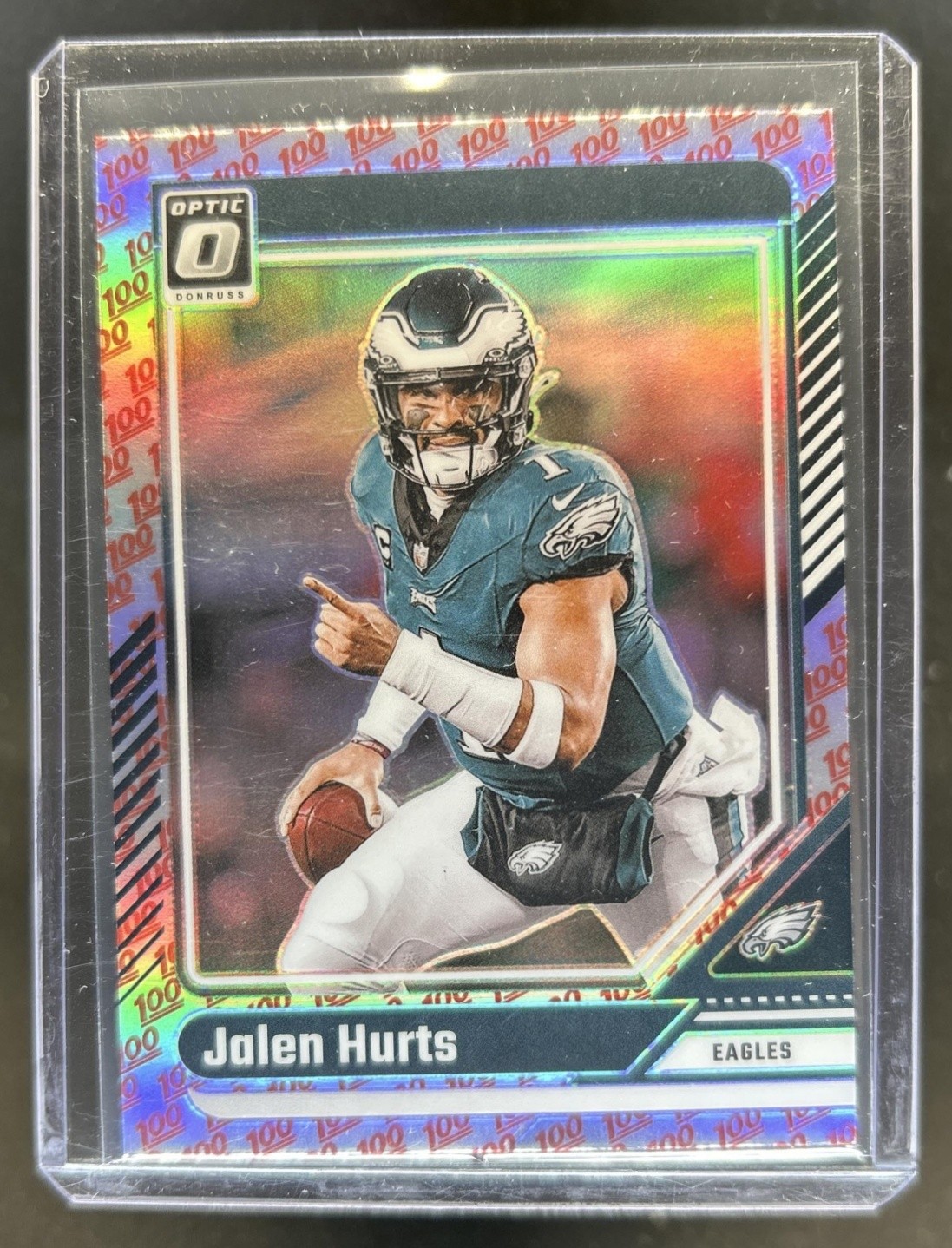 2024 Donruss Optic Jalen Hurts One Hundred #158 Eagles