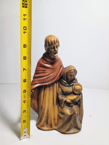 stampo atlantico vintage anni 70 Giuseppe, Maria e Gesù bambino ceramica dipinto a mano - Foto 6 di 8