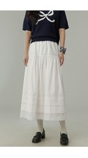 Doen Organic Cotton White Skirt WOMEN Midi Dress