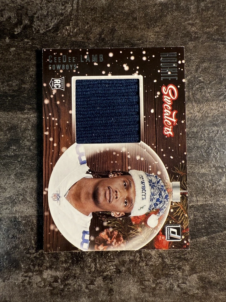 2020 Panini Donruss CeeDee Lamb Rookie Sweaters SW-CL MEM, RC - Image 2 of 4