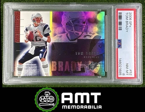 Tom Brady PSA 8 2006 Upper Deck SPx New England Patriots #52 1685