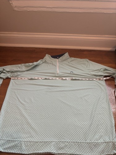 Rhoback XXL Performance Q-Zip Pullover Quarter Zip Green Polka Dots 2XL Golf - Picture 6 of 7