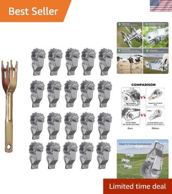 Heavy Duty Electric Fence Wire Strainer Set - 20 PCS Tensioning Tools Included