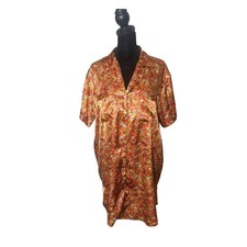 Victoria's Secret Satin Loungewear Sleepshirt Womens S Ditsy Floral Print Pj's