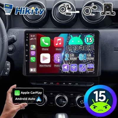 10" 2+64GB CarPlay Android 15 Autoradio für Dacia Duster 2 GPS Navi FM RDS DAB+ - Bild 1 von 4