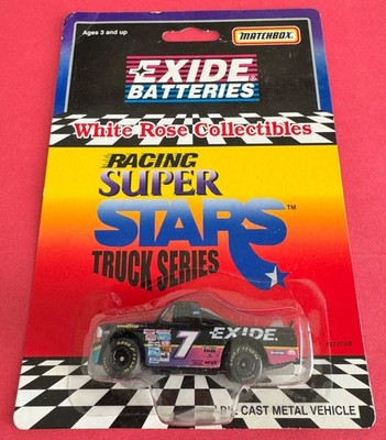 MATCHBOX RACING SUPER STARS TRUCK SERIES GEOFF BODINE #7 EXIDE BATTERIES DIECAST