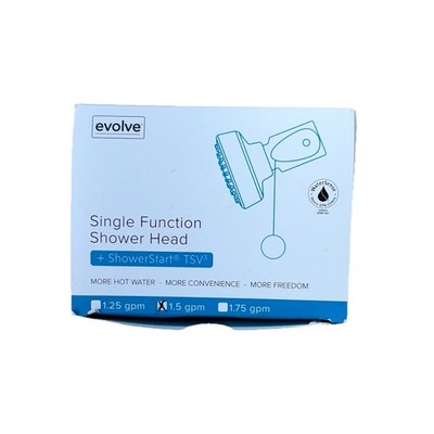 evolve Single Function Showerhead + Shower Start TSV3 (EV3014-CP150-SB) NEW NIB