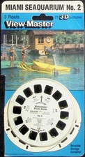 Miami Seaquarium Set 2 Florida 3d View-Master 3 Reel Packet - Full Color
