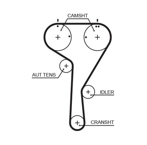 WATER PUMP & TIMING BELT SET KP7TH15680XS-4 FOR VW GOLF/VI/Convertible/VII/Van - Picture 3 of 7