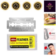 10 Count Double Edge Safety Razor Blades Reduces Irritation Enhances Comfort