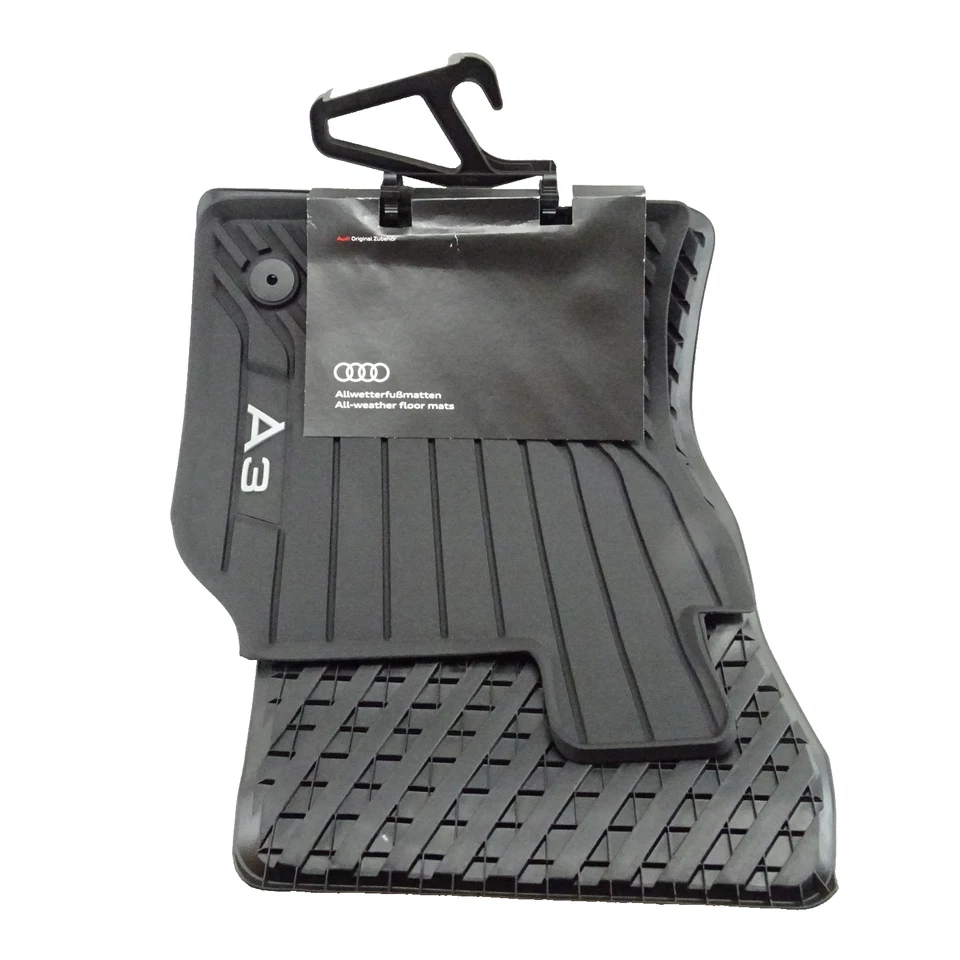 Audi A3 2020- Front Rubber Mats 8Y2061501 041 New Genuine - Image 2 of 4