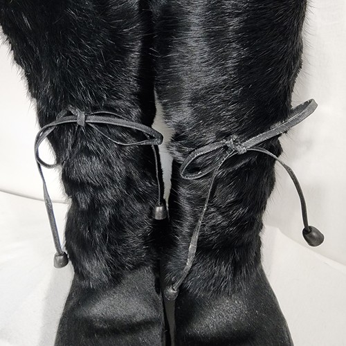 Oscar Botas Deportivas Italia Talla US 9 EU 41 Winna Piel Negra Pull-on Forro de Lana - Imagen 14 de 20