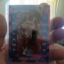 2020-21 Panini Illusions Instant Impact Pink /25 Immanuel Quickley #17 Rookie RC