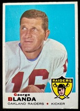 1969 Topps Football - George Blanda #232 - Nice