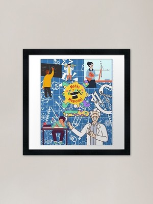 math equation Framed Art Print Framed Wall Art Poster Canvas Print Picture