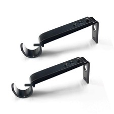 Curtain Rod Brackets Heavy Duty Drapery Hardware Adjustable Curtain Rod Holde...
