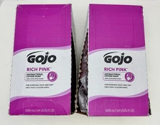 x2 Gojo Rich Pink Antibacterial Lotion Soap 5000ml Refills BB: 7/2028 For ProTDX