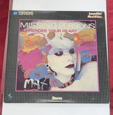 Pioneer Artists Missing Persons: Surrender Your Heart 8” Video 45 Laserdisc.