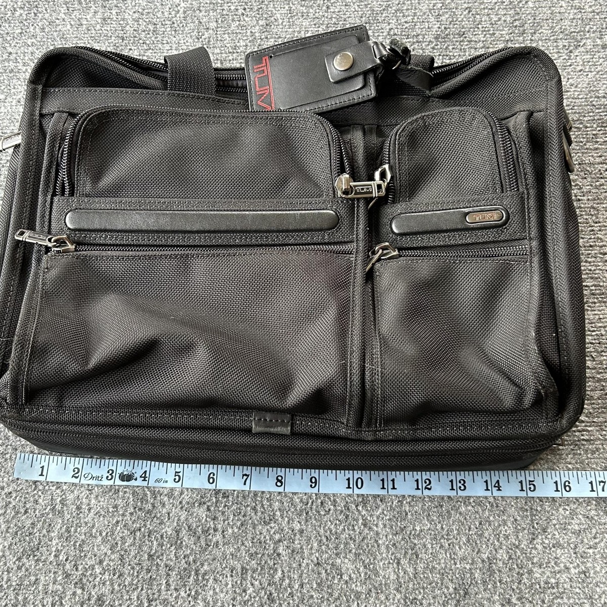 Tumi Laptop Bag Alpha Expandable Organizer Brief 26141D4 Black
