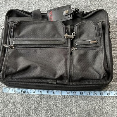 Tumi Laptop Bag Alpha Expandable Organizer Brief 26141D4 Black