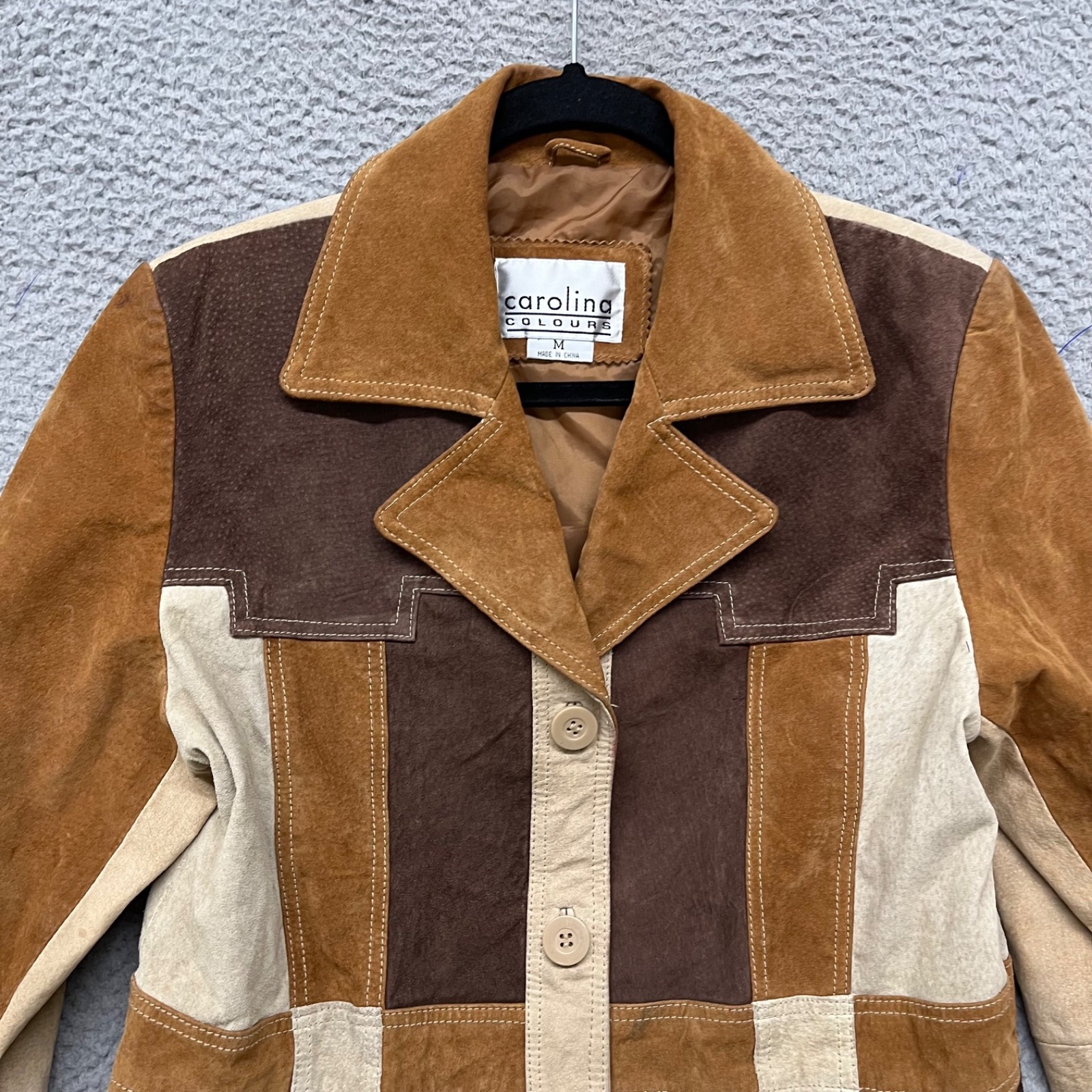 Carolina Colours Leather Patchwork Jacket Womens … - image 4