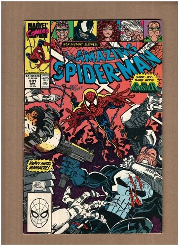 Amazing Spider-Man #331 Marvel Comic 1990 Erik Larsen PUNISHER VG 4.0