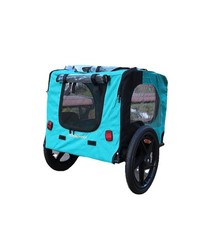 Light Green Foldable Pet Jogging Stroller Dog Carriers Bicycle Trailer Pet Dog C