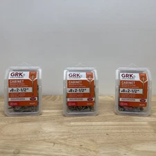 3 Packs (100 in each) GRK Fasteners 114069 Washer Head Cabinet Screw #8 x 1-1/4"