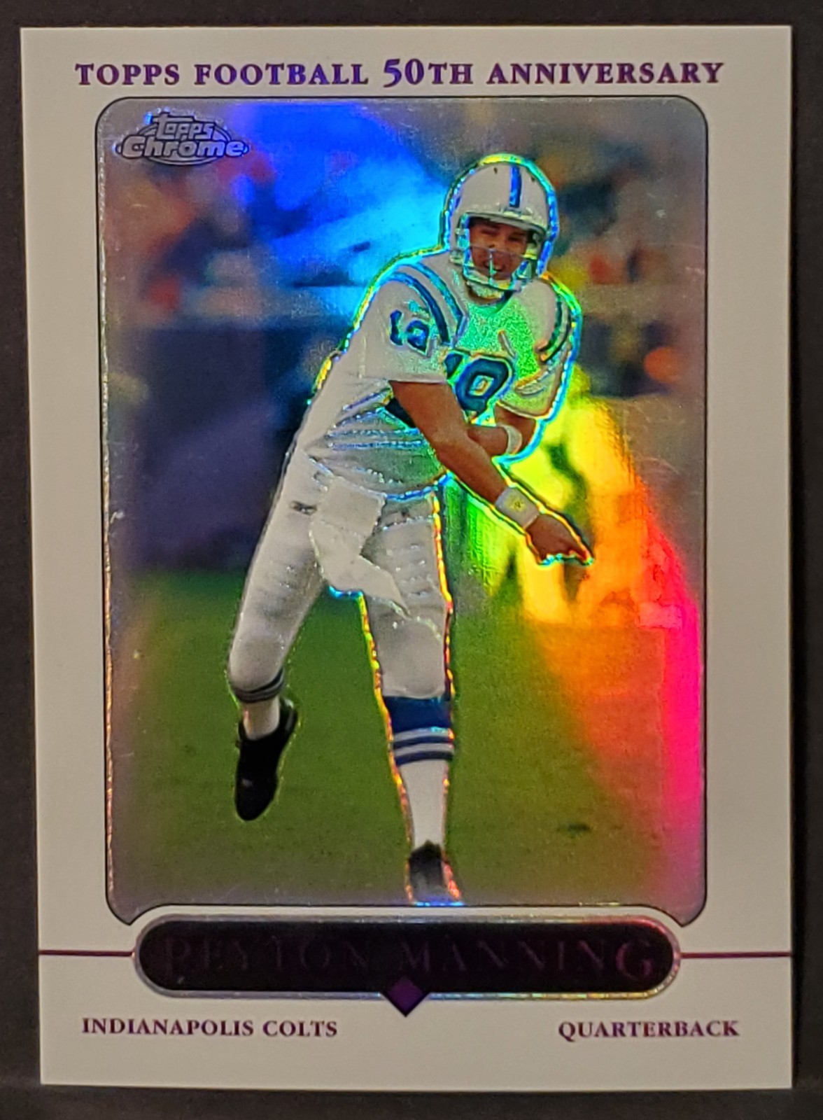 2005 Topps Chrome Refractor Peyton Manning #136