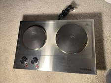 Cusimax Dble Burner, 1800W Ceramic Electric Hot Plate for Cooking - Barely Used