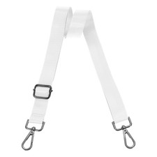 2.5cm Wide Shoulder Strap, White, Black Pull Core Buckle