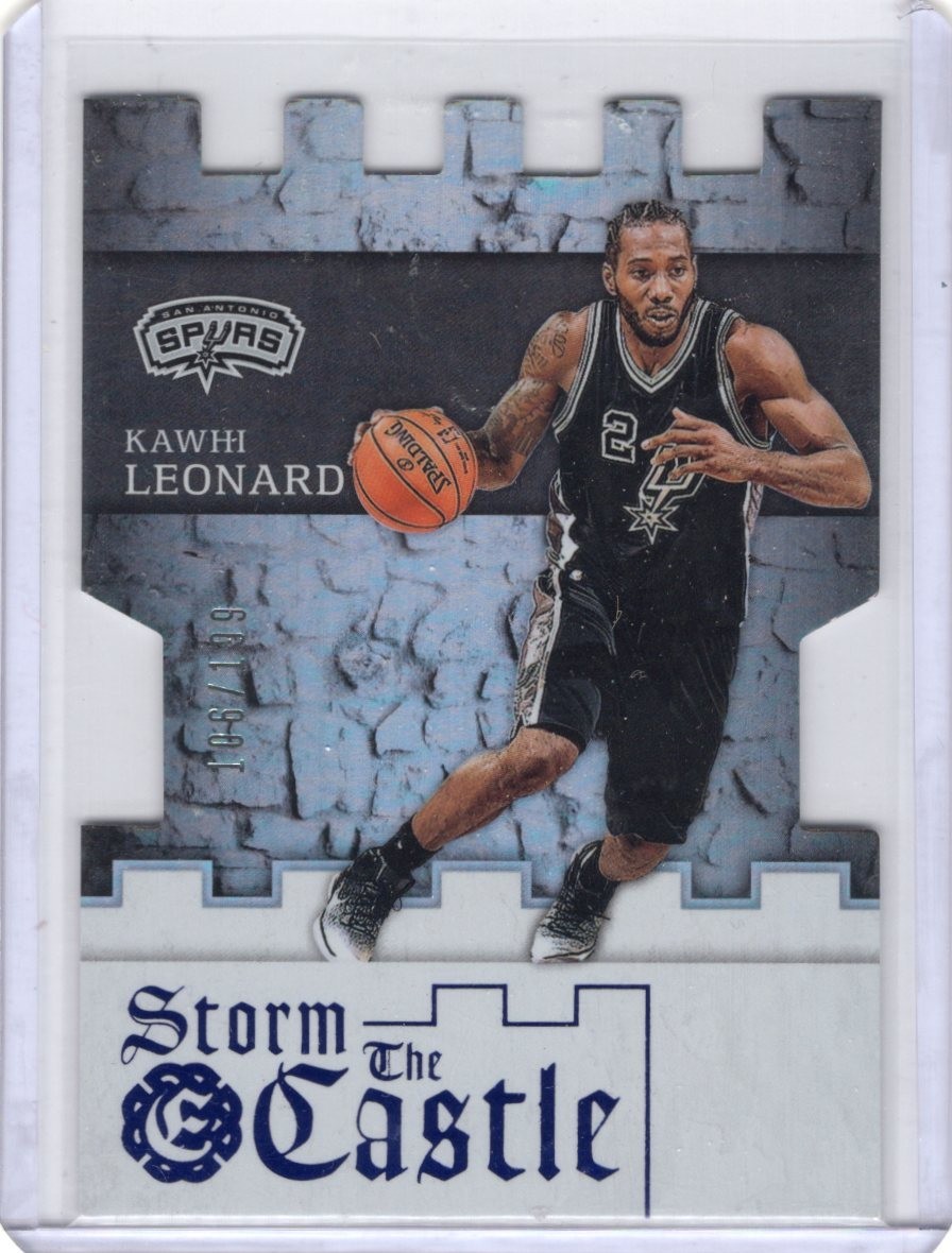 Kawhi Leonard Excalibur 16-17 #24 Storm the Castle Blue #'d 106/199 San Antonio