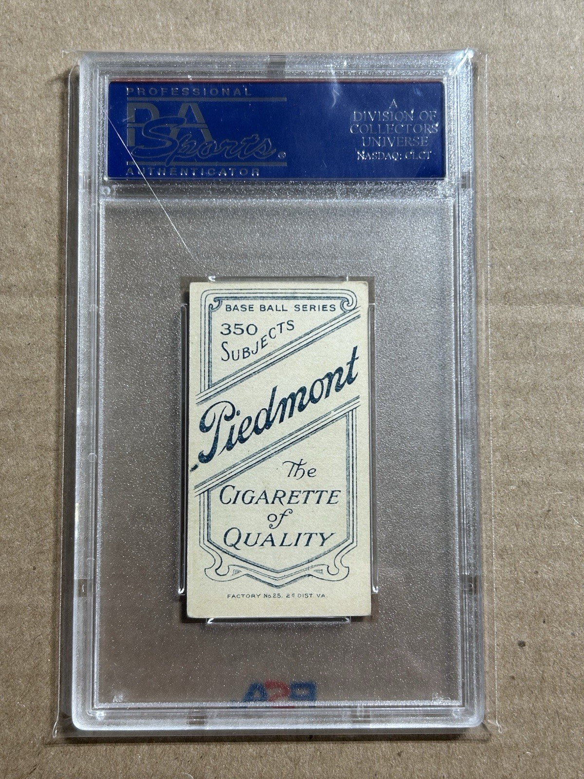 1909-11 T206 ART FROMME PIEDMONT 350 PSA 5 EX view 2
