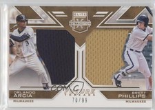 2016 Panini Elite Extra Edition Holo Gold 70/99 Brett Phillips Orlando Arcia 0a1
