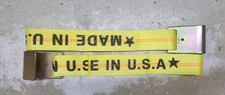 2-Ratchet Strap Replacement Ends Flat Hook Fixed End Truck & Trailer Tie Down YL