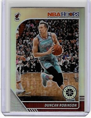 Miami Heat DUNCAN ROBINSON  2019-20 Hoops Premium Stock PRIZMS SILVER Card
